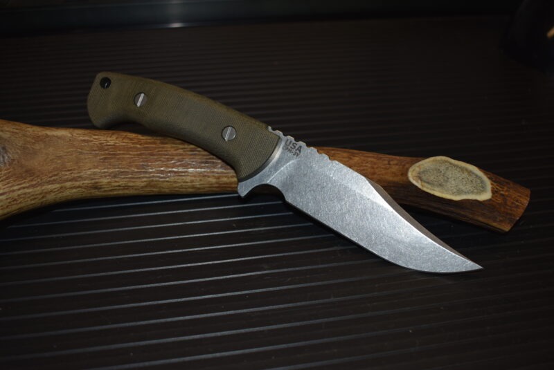 Hinderer Ranch Bowie CPM-3V Green Canvas Micarta - Image 5