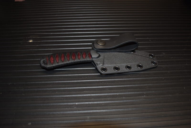 Bastinelli Sin Custom Black Red wrap w/Menuki - Image 5
