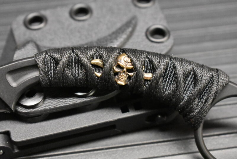 Bastinelli Pika Custom Black w/Black cord menuki - Image 4