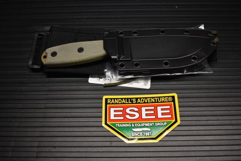 ESEE 4-P-MB-DE, plain edge, dark earth, Molle Back - Image 2