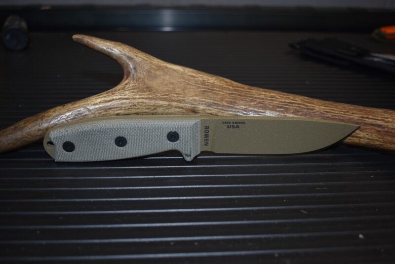 ESEE 4-P-MB-DE, plain edge, dark earth, Molle Back - Image 4