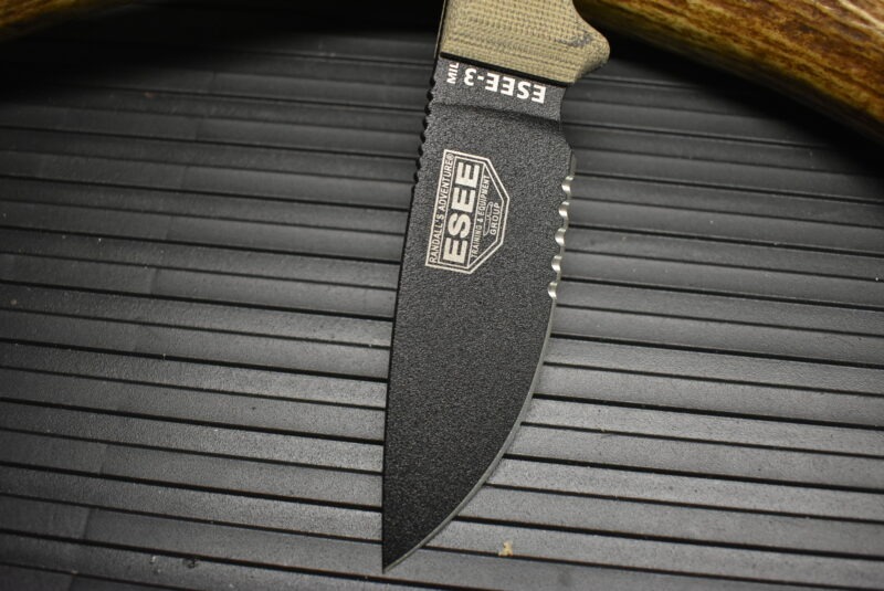 ESEE 3MIL, serrated, molle back - Image 5