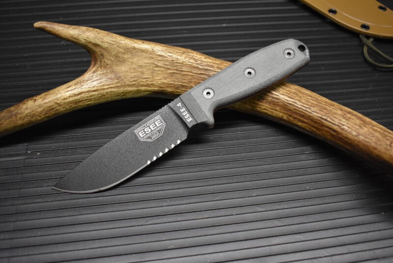 ESEE 4-S-MB, serrated edge,  Molle Back