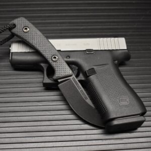 Treeman EDC Super Duty Black Ops w/leather pocket sheath - Image 4