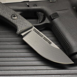 Treeman EDC Super Duty Black Ops w/leather pocket sheath - Image 2