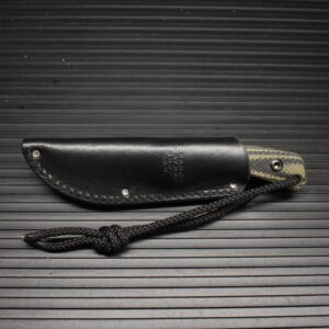 Treeman EDC Super Duty Silver Black/Green w/leather pocket sheath - Image 7
