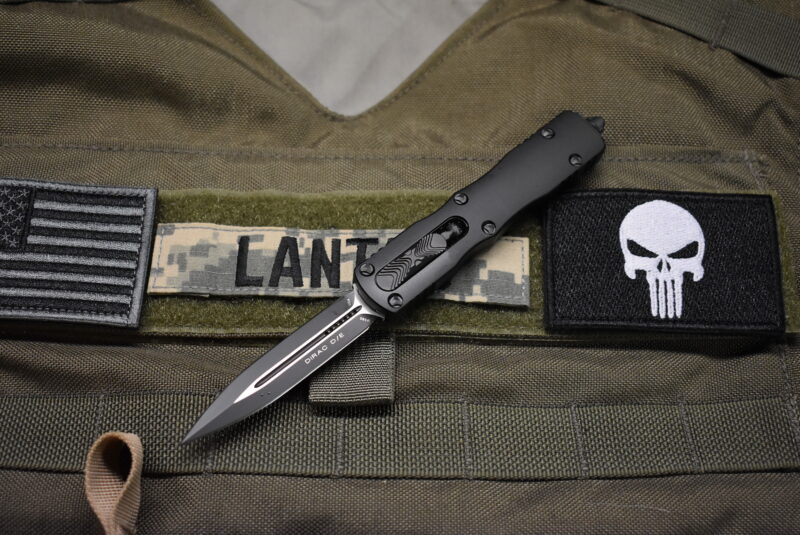 Microtech Dirac D/E Black Tactical 225-1T