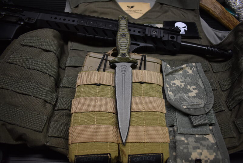 RMJ Tactical Raider Dagger CPM-3V Dirty Olive - Image 8