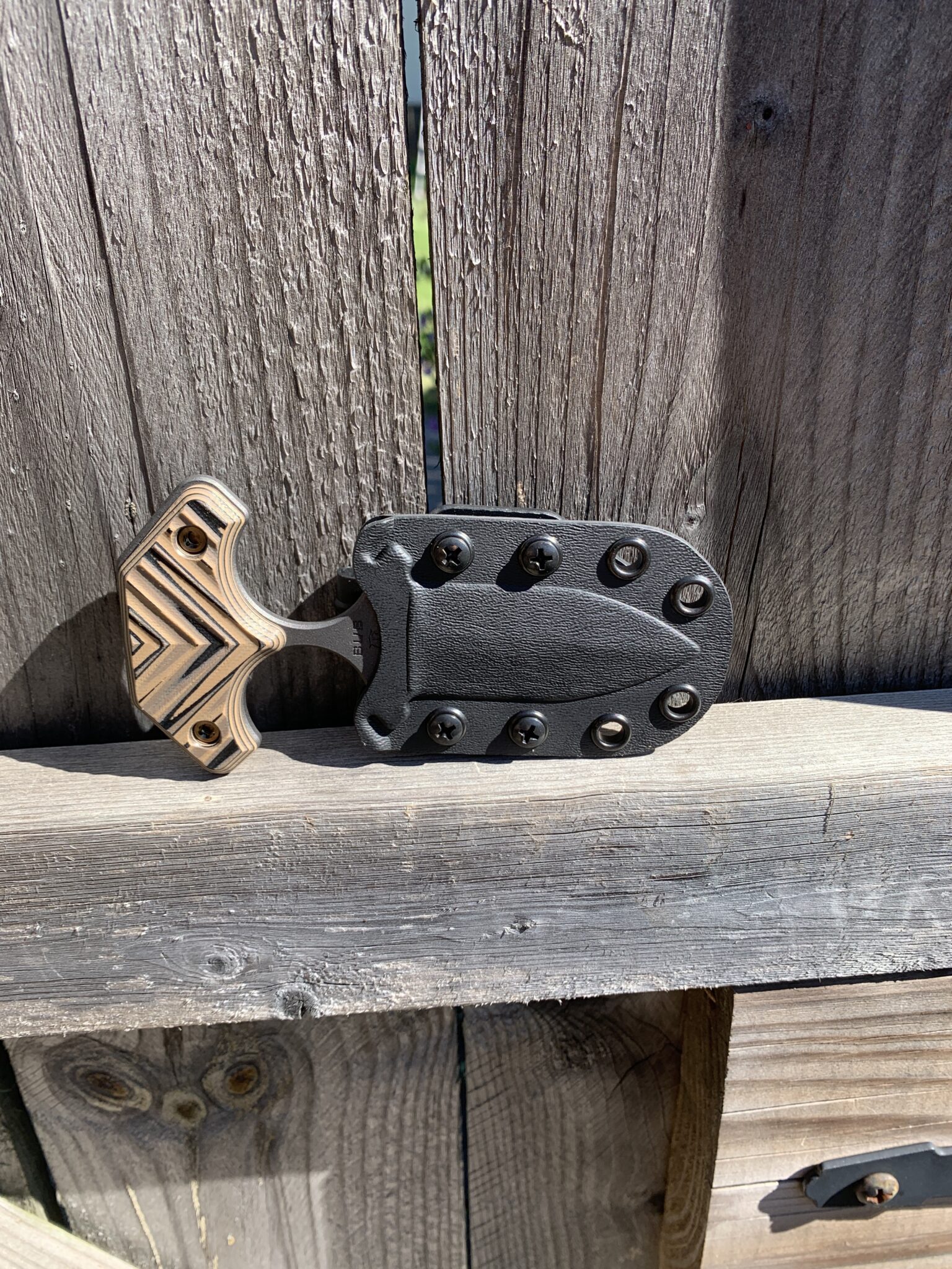 RMJ Tactical BUB Push Dagger Hyena Brown - Image 5